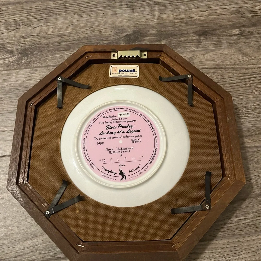 Elvis Presley Collectors Collectable Plate